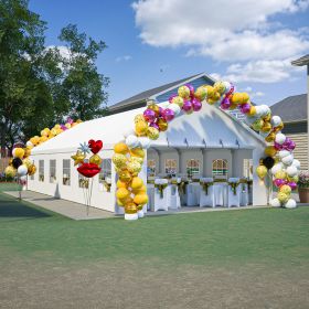 20x40FT Party Tent Heavy Duty, Large Wedding Event Shelters with 3 Carry Bags & Removable Sidewalls