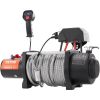 VEVOR Electric Winch, 12V 18,000 lb Load Capacity Steel Rope Winch