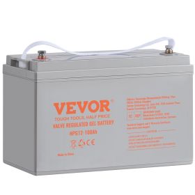 VEVOR Deep Cycle Battery, 12V 100 AH, AGM Marine Rechargeable Battery, High Self-Discharge Rate 800A Current