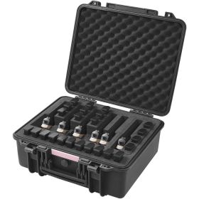 VEVOR Hard Pistol Cases with Pre-cut Lining Lockable Pistol Case for 6 Pistol