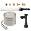 VEVOR Aquarium Vacuum Gravel Cleaner, 30ft PVC Hose Fish Tank Vacuum Gravel Cleaner, Siphon Fish Tank Cleaner Vacuum, 3 Types of Brass Adapters