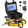 VEVOR Sewer Camera, 150FT, 9" Screen Pipeline Inspection Camera with DVR Function & 8 GB SD Card, Waterproof IP68 Borescope w/LED Lights