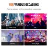 VEVOR Stage Lights, 4 in 1 RGB Party Lights, LED Pattern Strobe Light