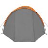 Camping Tent 4 Persons Gray and Orange