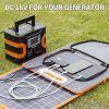 100W 18V Portable Solar Panel;  Flashfish Foldable Solar Charger with  5V USB 18V DC Output Type-C Output Compatible with Portable Generator;  Smartph