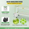 VEVOR Hydroponics Growing System, 54 Sites 6 Food-Grade PVC-U Pipes, 2 Layers Indoor Planting Kit with Water Pump, Timer, Nest Basket