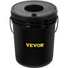 VEVOR DWC Hydroponic System, 5 Gallon 4 Buckets, Deep Water Culture Growing Bucket, Hydroponics Grow Kit with Pump, Air Stone and Water Level Device