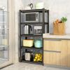 Adjustable 5 tier metal shelf, living room, bedroom, kitchen, garage, tool room