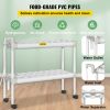 VEVOR Hydroponics Growing System, 54 Sites 6 Food-Grade PVC-U Pipes, 2 Layers Indoor Planting Kit with Water Pump, Timer, Nest Basket