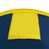 Camping Tent 4 Persons Navy Blue/Yellow