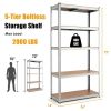 35.5 x 71 Inch Adjustable 5-Layer 2000 lbs Capacity Tool Shelf