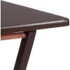 Indoor Single Folding TV Tray Table Set of 2  in Walnut L19 x W15 x H26inches.