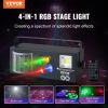 VEVOR Stage Lights, 4 in 1 RGB Party Lights, LED Pattern Strobe Light