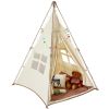 VEVOR Kids Play Tent, Teepee Tent for Kids 1-5 Years Old, Tent for Kids with Windows for Indoor and Outdoor