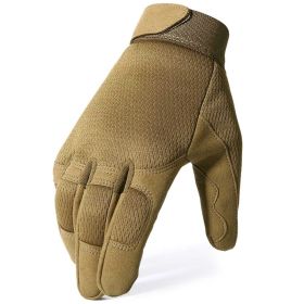 Tactical Gloves Camo Military Army Cycling Glove Sport Climbing Paintball Shooting Hunting Riding Ski Full Finger Mittens Men (Color: A9 Brown, size: M)