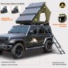 Explorer Rooftop Tent Hardshell with Luggage Racks&Replaceable Netting Rain Curtains, Truck Bed Tent for Camping